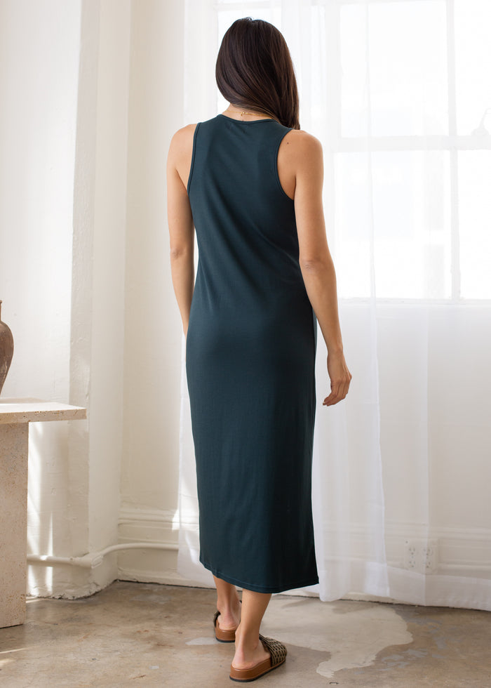 Back view of Midi Dress on model