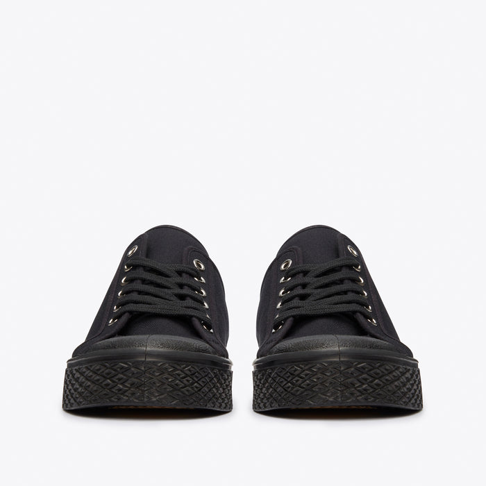 MILITARY LOW TOP - BLACK/BLACK