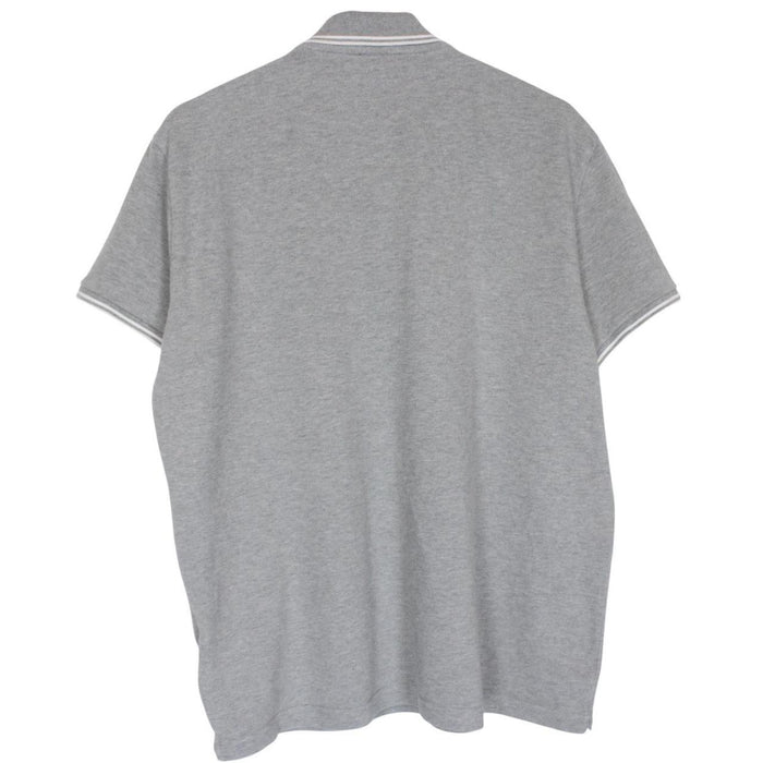 Moncler Maglia Manica Corta Grey Short Sleeve Cotton Polo Shirt