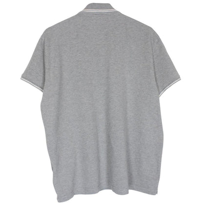 Moncler Maglia Manica Corta Grey Short Sleeve Cotton Polo Shirt