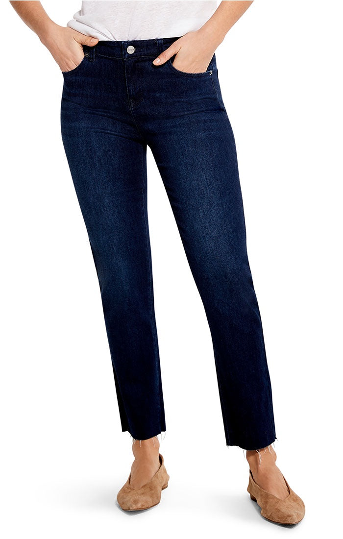 Nic and Zoe 28' DAYTRIP STRAIGHT ANKLE JEANS in Twilight