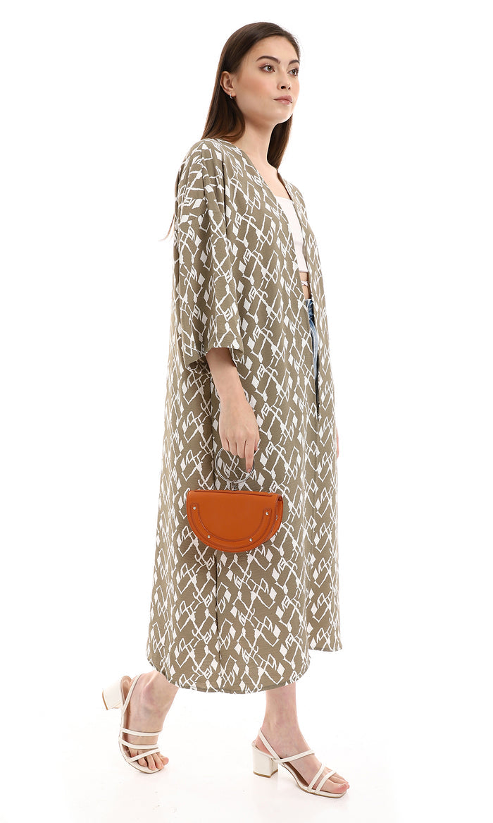 o165311-olive-off-white-open-neckline-long-cardigan-women-cardigan