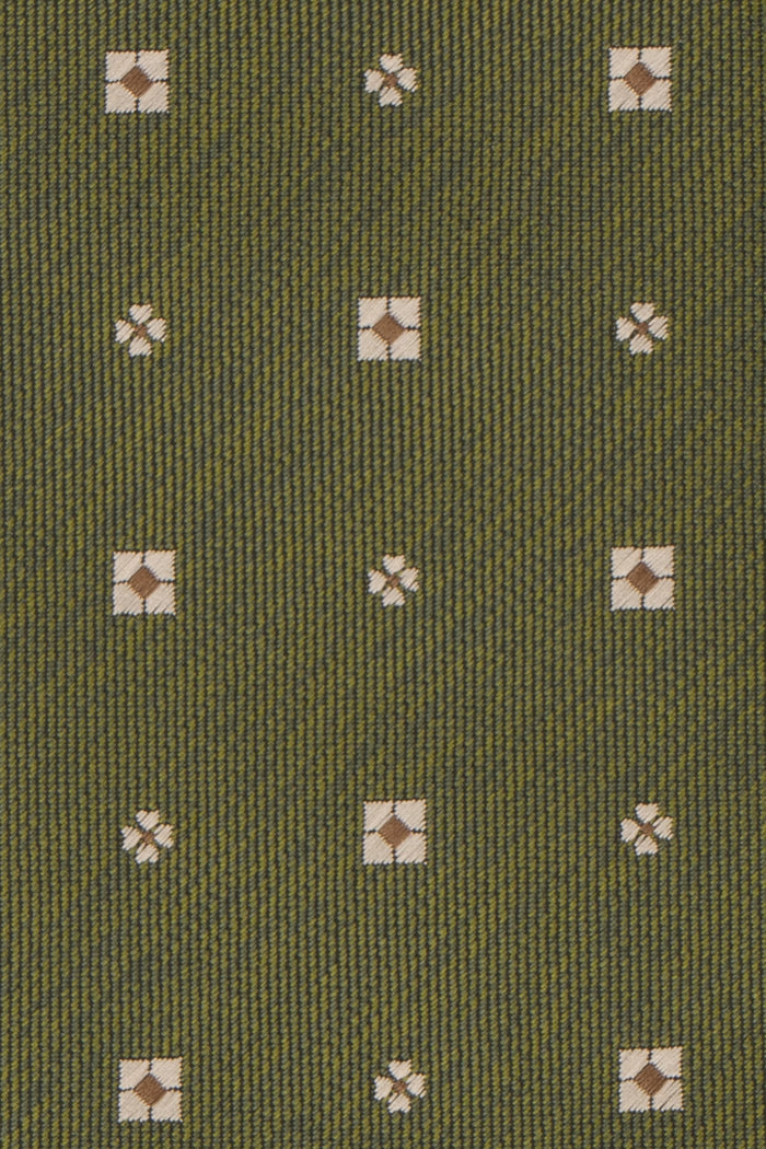 Off Square Green tie with sophisticated design, ideal for weddings, office wear, and casual outings.