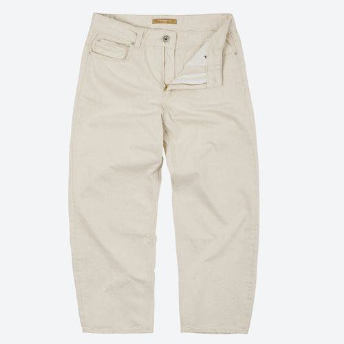 OG WIDE COTTON PANTS - OATMEAL
