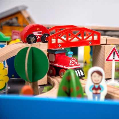 Onshine 90 Pcs Train Set with Table