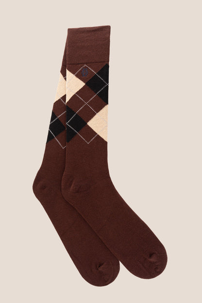 Premium cotton bold argyle socks designed by Oswin Hyde for the discerning gentleman.