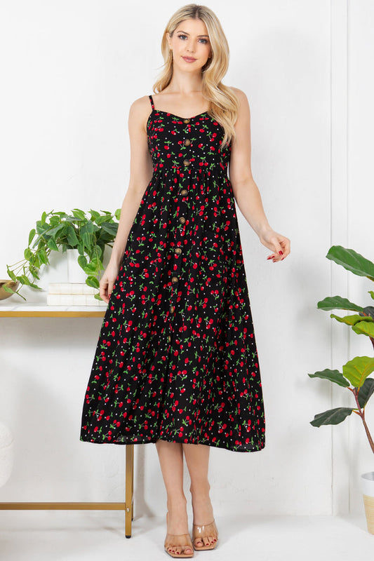 Out Of Town Dress Cherry