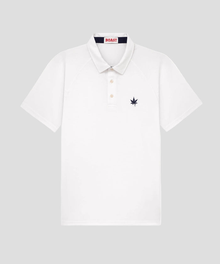 Raglan Polo in White
