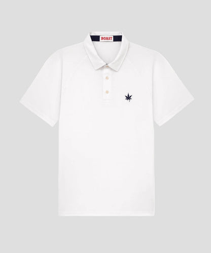 Raglan Polo in White