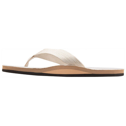 Rainbow Single Layer Hemp Womens Flip Flops natural pure boardshop