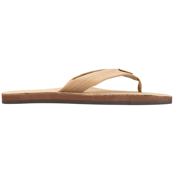 Rainbow Single Layer Premier Leather Mens Flip Flops Sierra Brown Leather Pure Boardshop