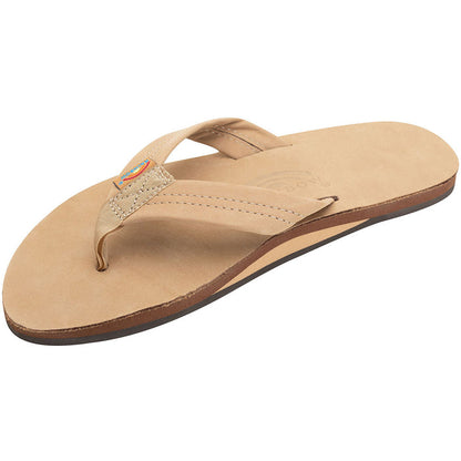 Rainbow Single Layer Premier Leather Mens Flip Flops Sierra Brown Leather Pure Boardshop