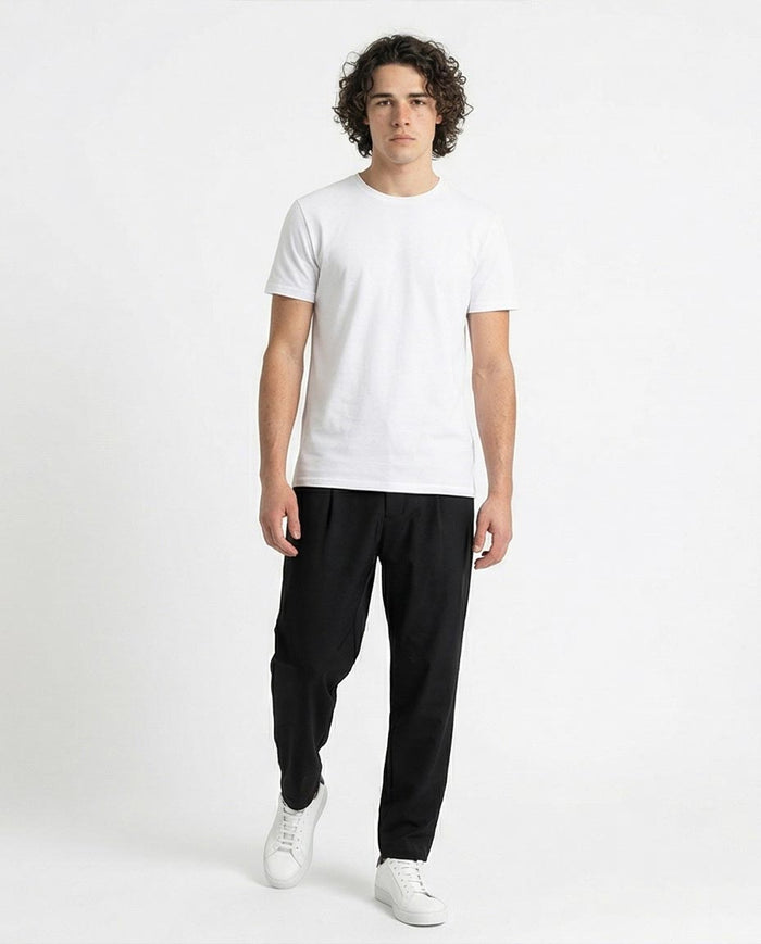 Ravin Essential Crewneck Tee in Optic White - 21212