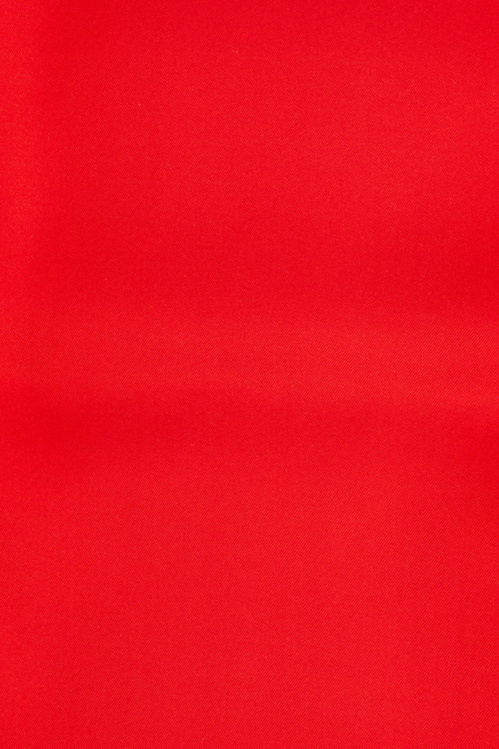 OSWIN HYDE luxury men's red silk scarf with fringed edges