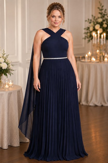 Renata Dress in Navy