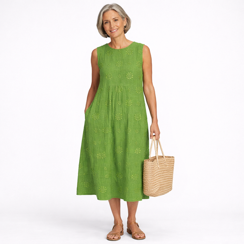 Sara | Patterned Midi Dress