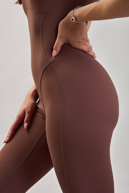SELENE CROSSBACK ONESIE BROWN