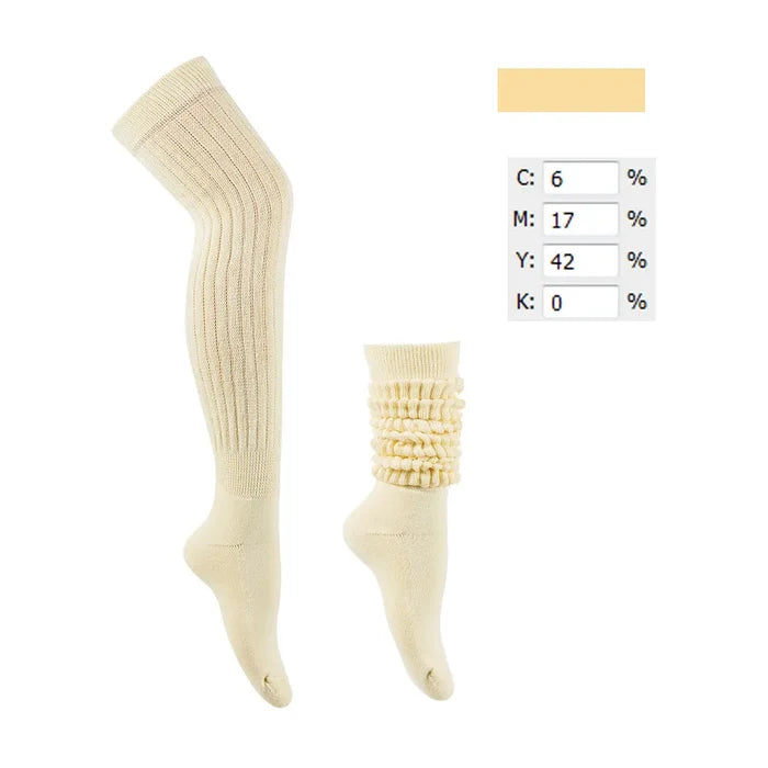 SPARK Knee High Scrunch & Puff Slouch Socks HZJ0003