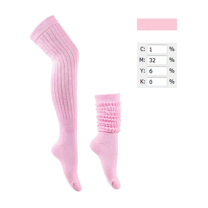 SPARK Knee High Scrunch & Puff Slouch Socks HZJ0003
