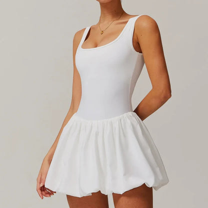 SPARK Puffy Flower Bud Tennis Skirt ZC4001