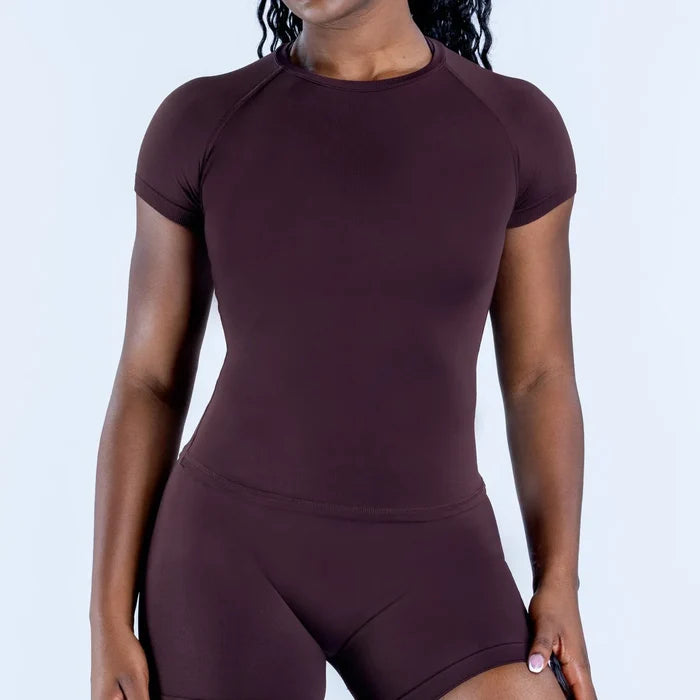 SPARK Seamless High Elasticity Moisture Wicking Fitness Short Sleeve OD6396