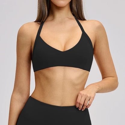 SPARK Women's Halter Neck Yoga Sport Bra ZC4201