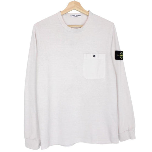 Stone Island AW 2011 Beige Long Sleeve Cotton T-Shirt