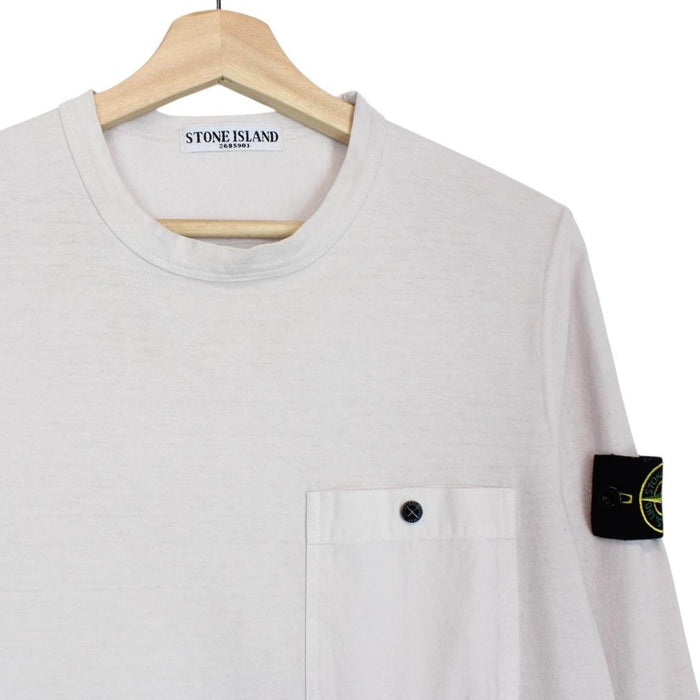 Stone Island AW 2011 Beige Long Sleeve Cotton T-Shirt