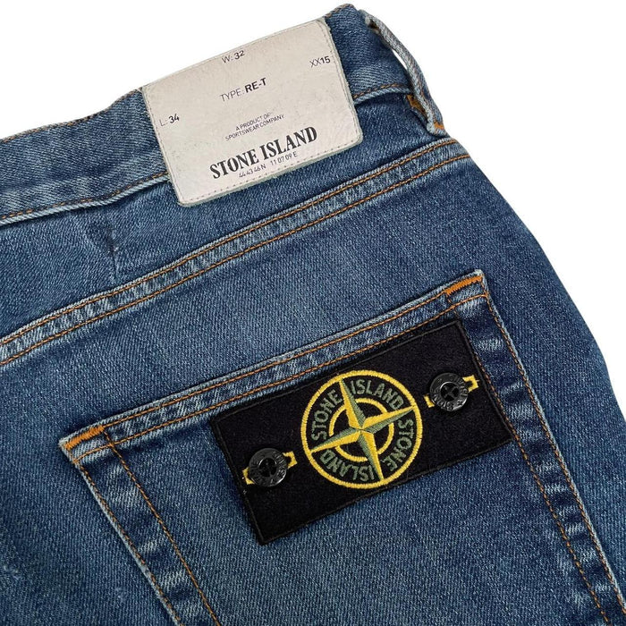 Stone Island AW 2016 Blue RE-T Fit Denim Jeans