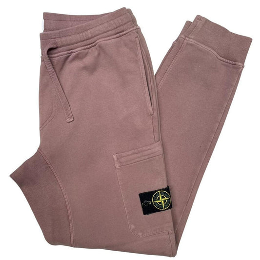 Stone Island AW 2018 Pink Cotton Tracksuit Bottoms / Joggers