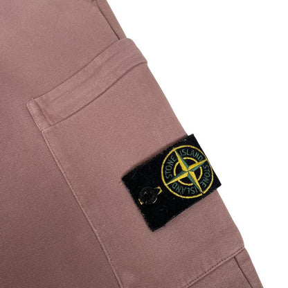 Stone Island AW 2018 Pink Cotton Tracksuit Bottoms / Joggers