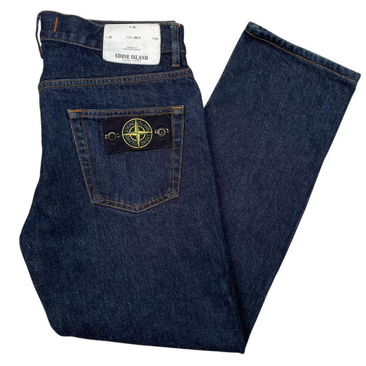 Stone Island AW 2018 Navy Blue RE-T Fit Denim Jeans
