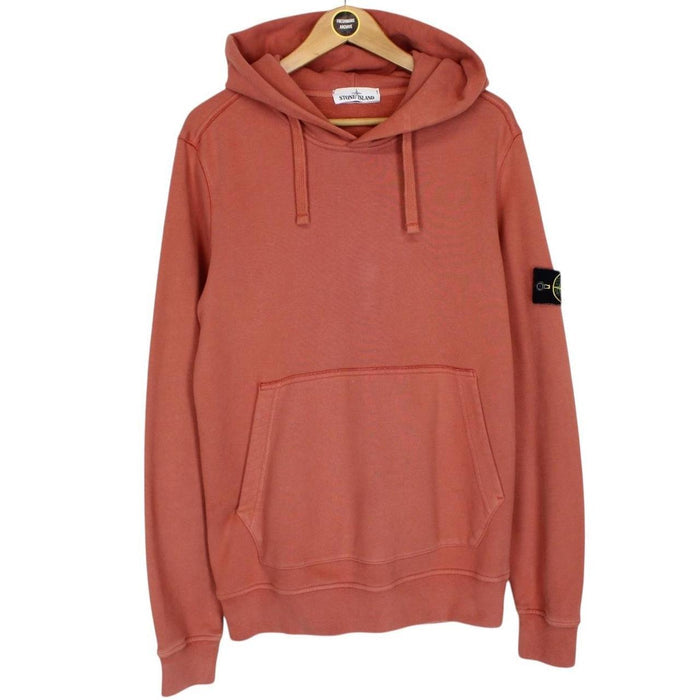 Stone Island AW 2019 Orange Cotton Hoodie Jumper