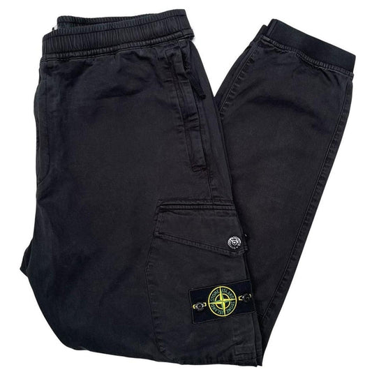 Stone Island AW 2020 Black RE-T Fit Cargo Trousers