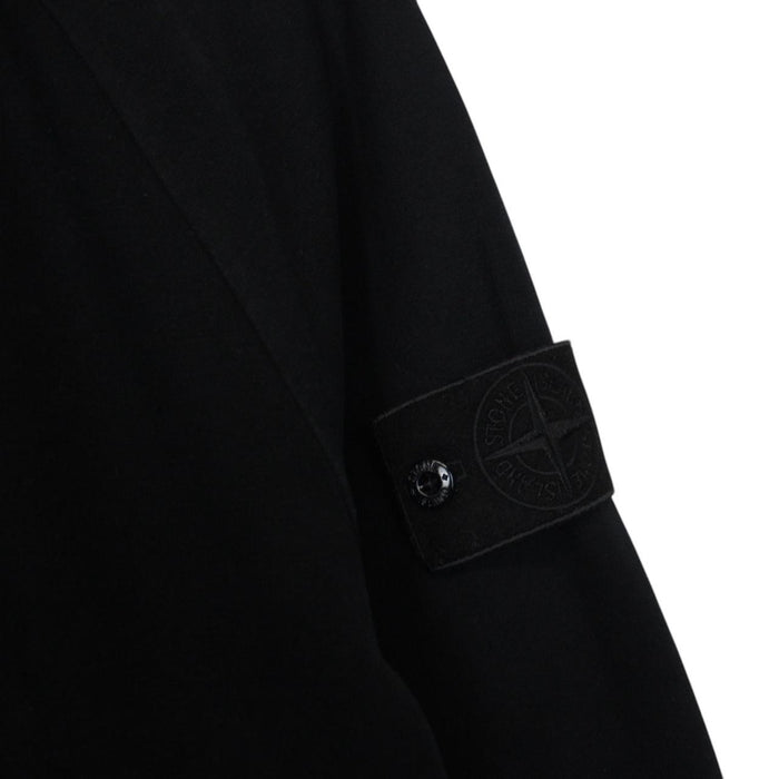 Stone Island Ghost AW 2017 Black Full Zip Resin Cotton Sweatshirt Jumper