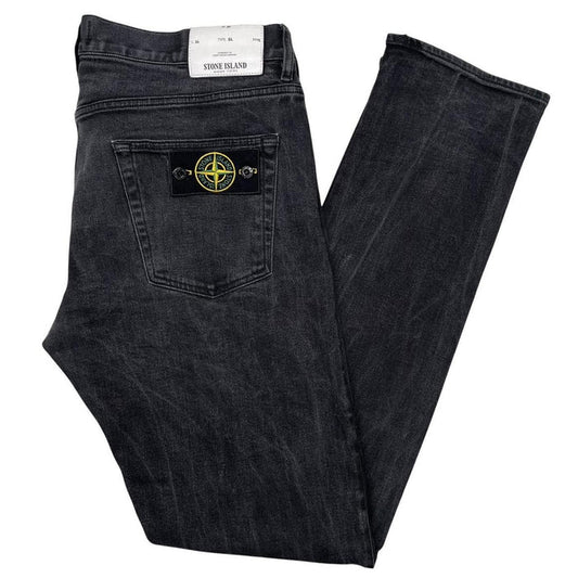 Stone Island Black Slim Fit Denim Jeans