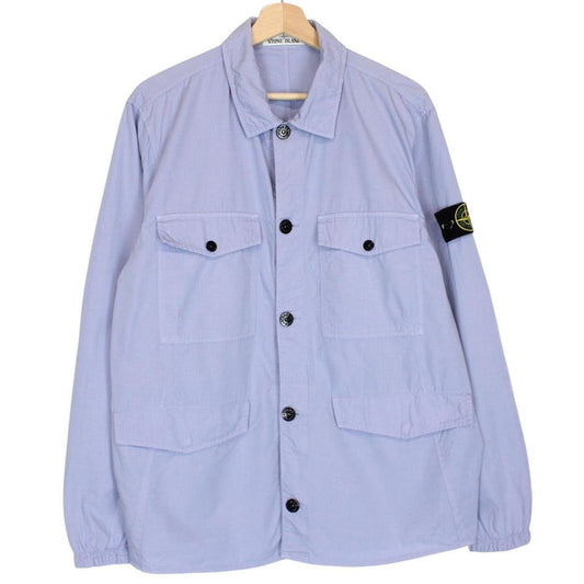 Stone Island SS 2019 Lilac Cotton Ripstop Overshirt Jacket
