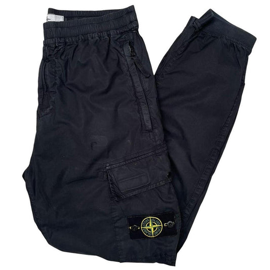 Stone Island SS 2021Black RE-T Fit Cargo Trousers