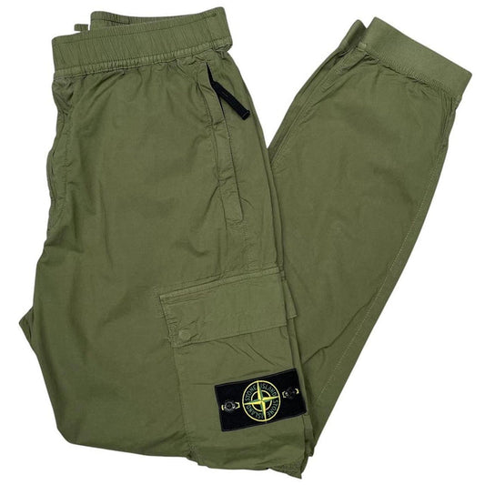 Stone Island SS 2022 Green RE-T Fit Cargo Trousers
