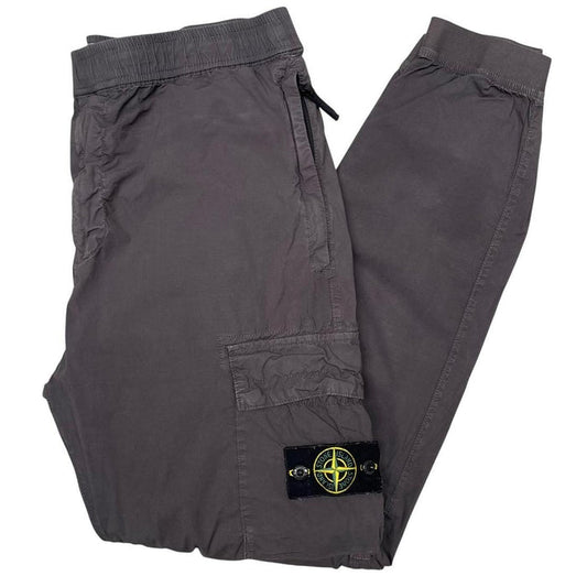 Stone Island SS 2022 Grey RE-T Fit Cargo Trousers
