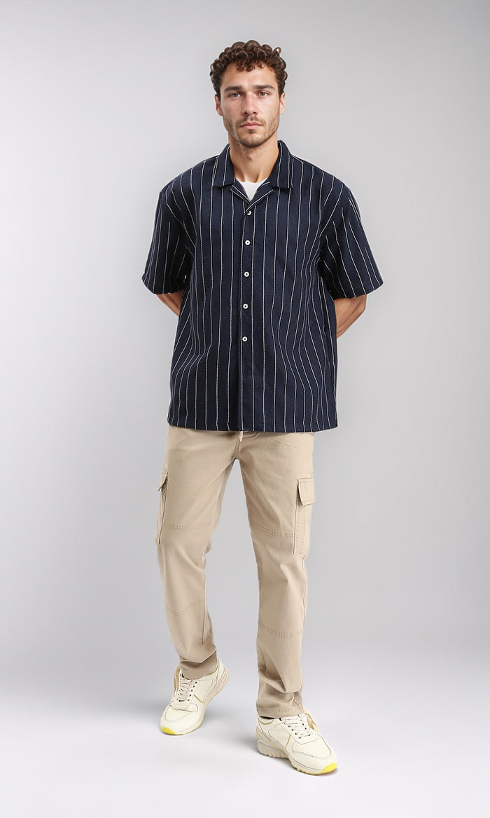 Stone Utility Drawstring Cargo Trousers - 0192460
