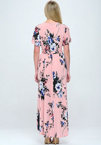 Summer in Spain Hi Lo Dress in Pink