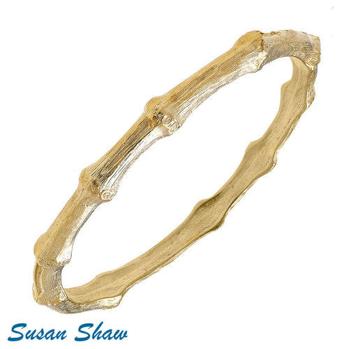Susan Shaw Gold Bamboo Bangle
