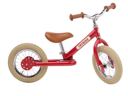 Vintage Red Trybike converted into balance bike mode