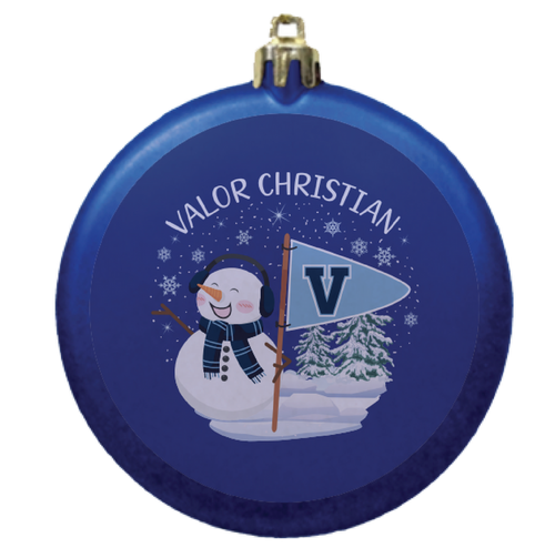 Valor Snowman Christmas Ornament