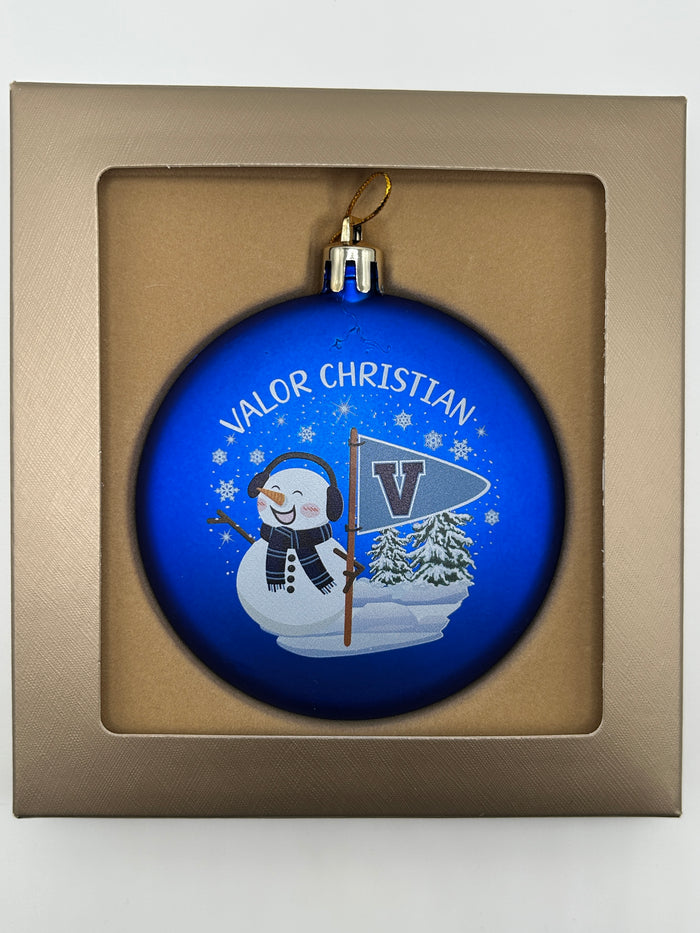 Valor Snowman Christmas Ornament