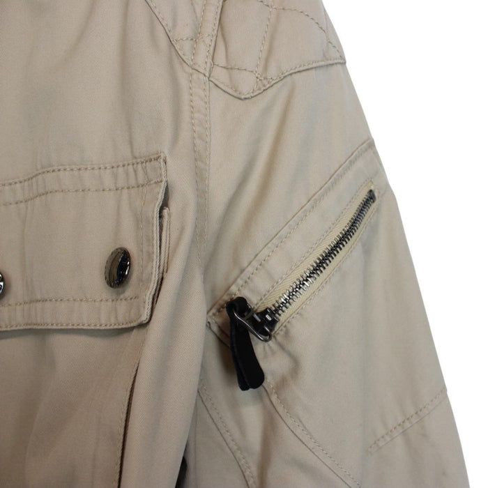 Vintage Polo Ralph Lauren Beige Full Zip Military Multi Pocket Jacket